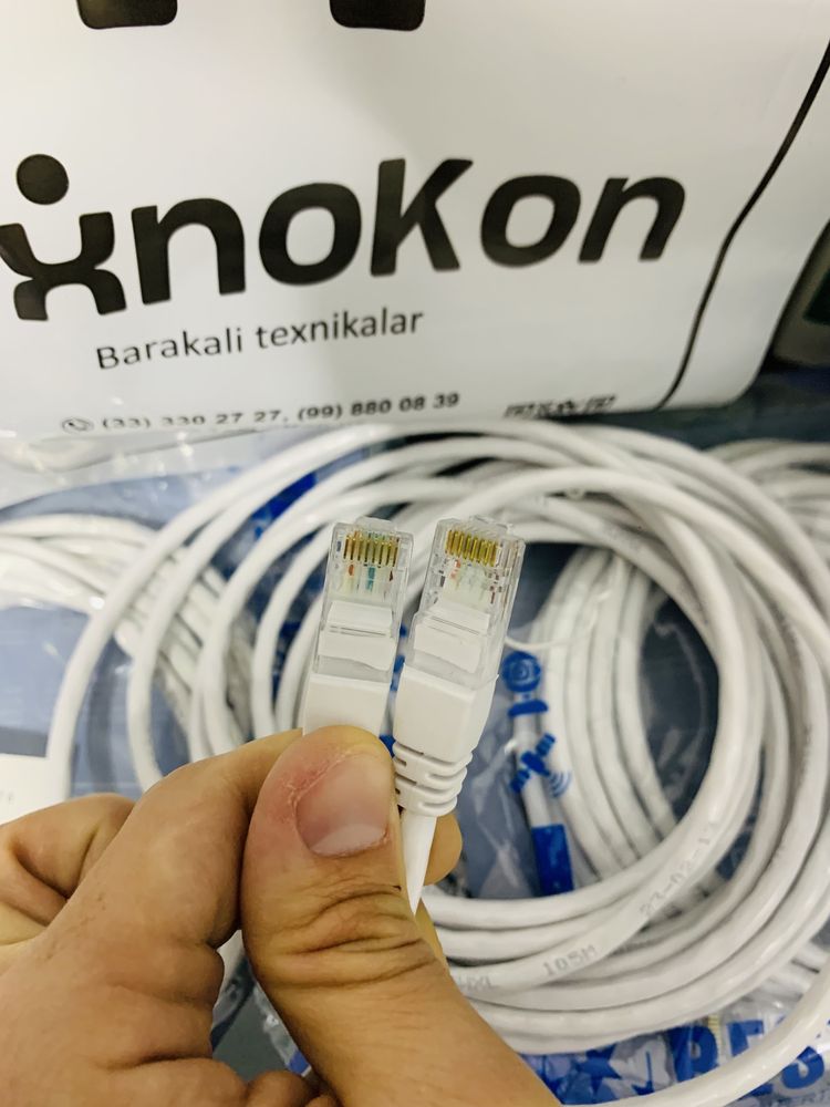 Aksiya! 15m Lan internet optika kabel! Лан кабел! Пачкорд для интернет