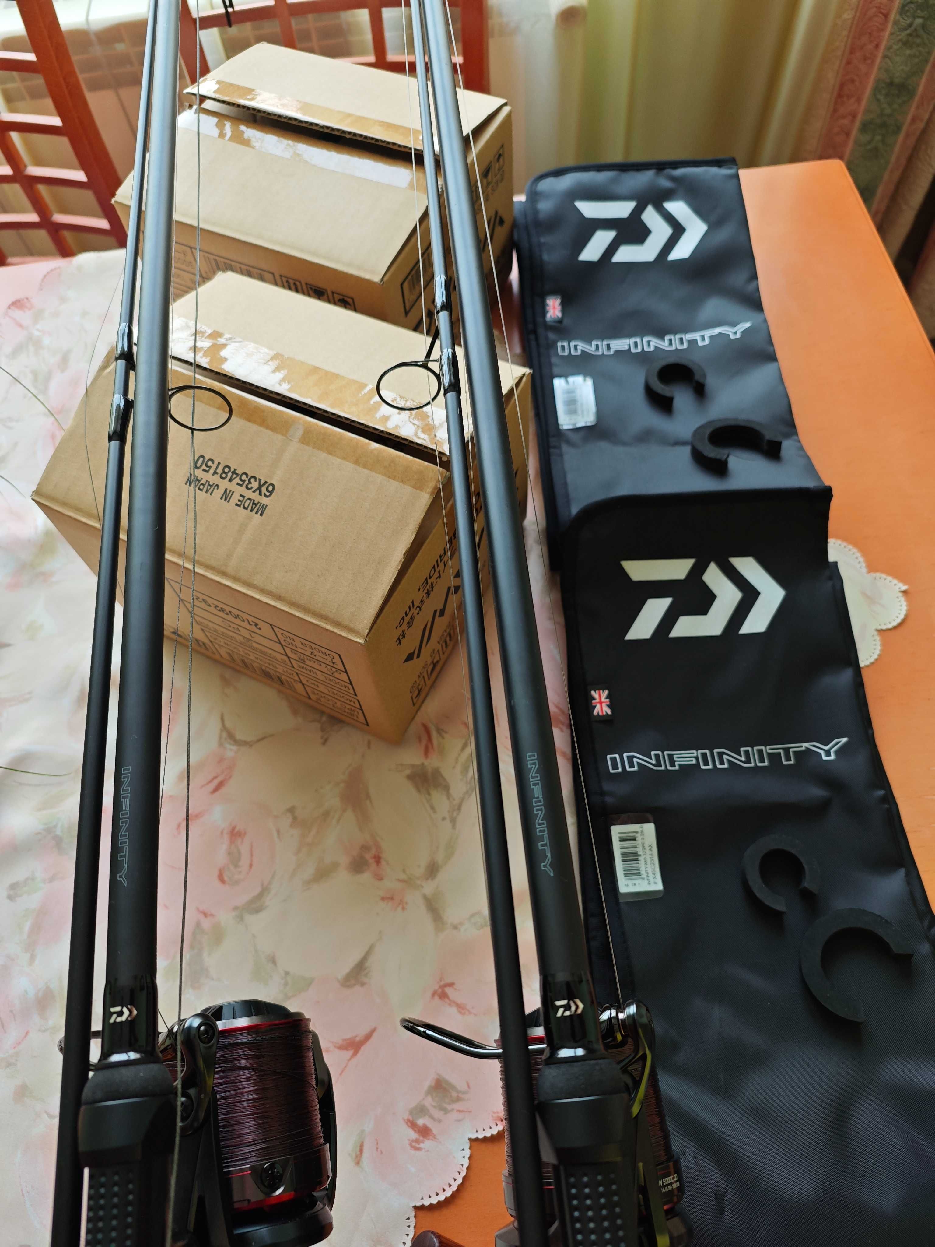 Две шаранджийски въдици Daiwa Infinity X50 12ft