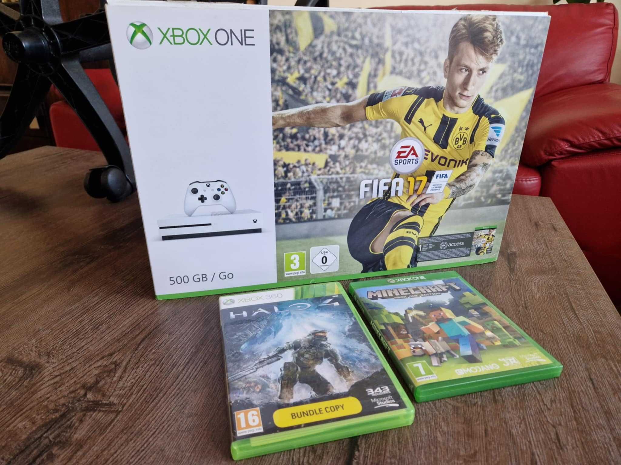 Xbox One S + 2 игри + Xbox Live Gold