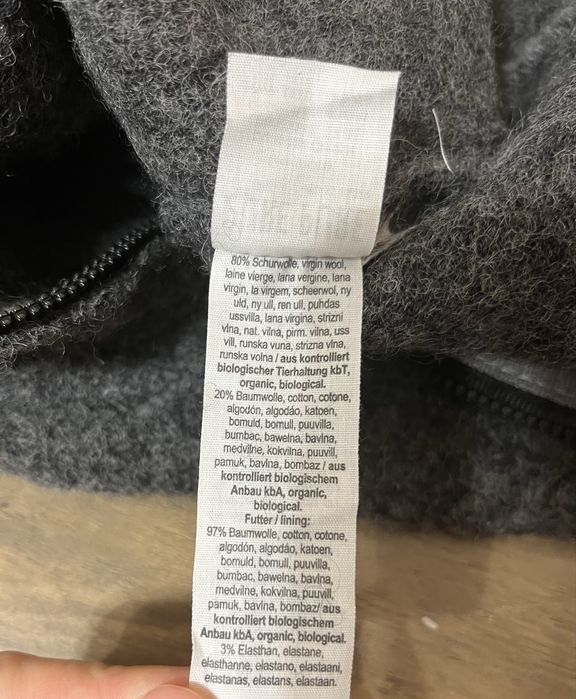 Overall lână fiartă Pure Pure - Grey Melange 74/80