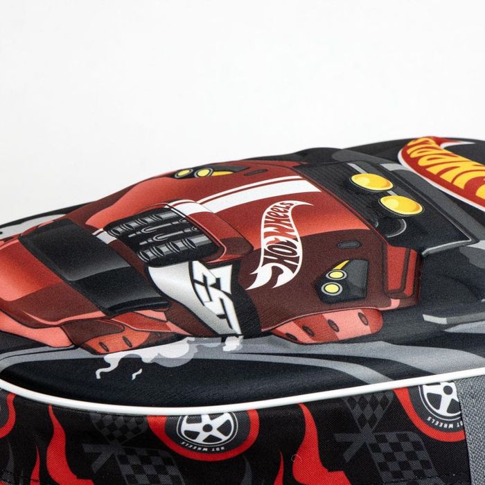 Ghiozdan gradinita copii 3D, Hot Wheels Turbo,  1 compartiment, 31 cm