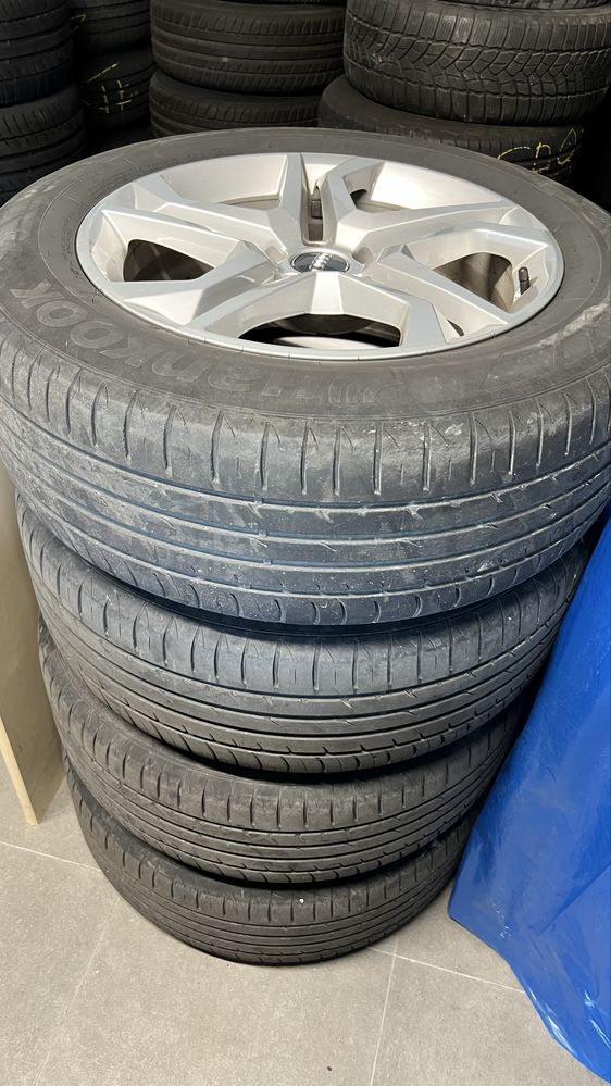 Roti complete/Jante 235/60 R18 103W Audi Q5, anvelope vara Hankook.