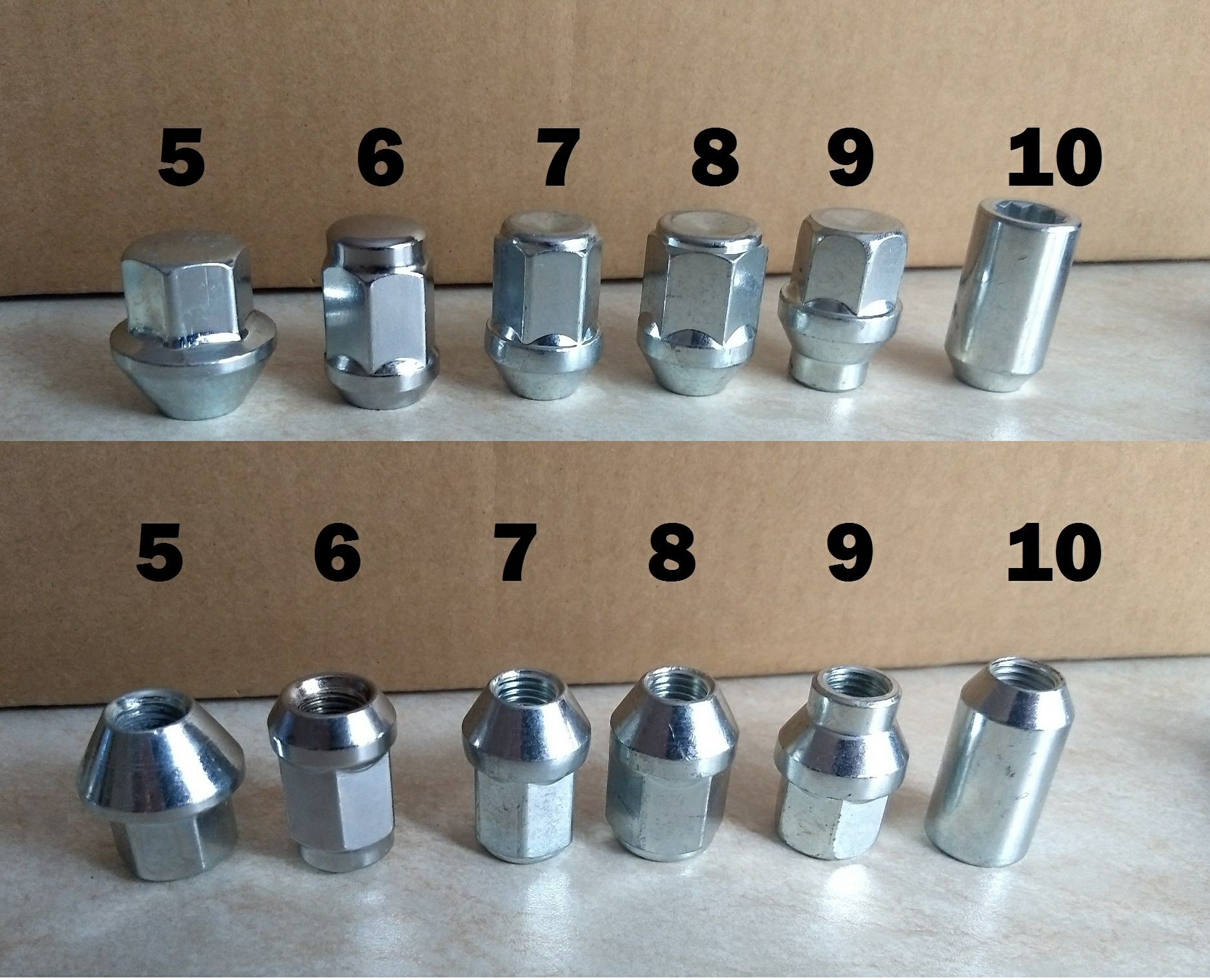 Set 20 Piulite, prezoane M12 x 1,25 Suzuki Nissan Subaru Lada Niva