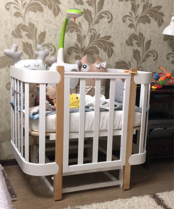 Детская кроватка трансформер Happy Baby