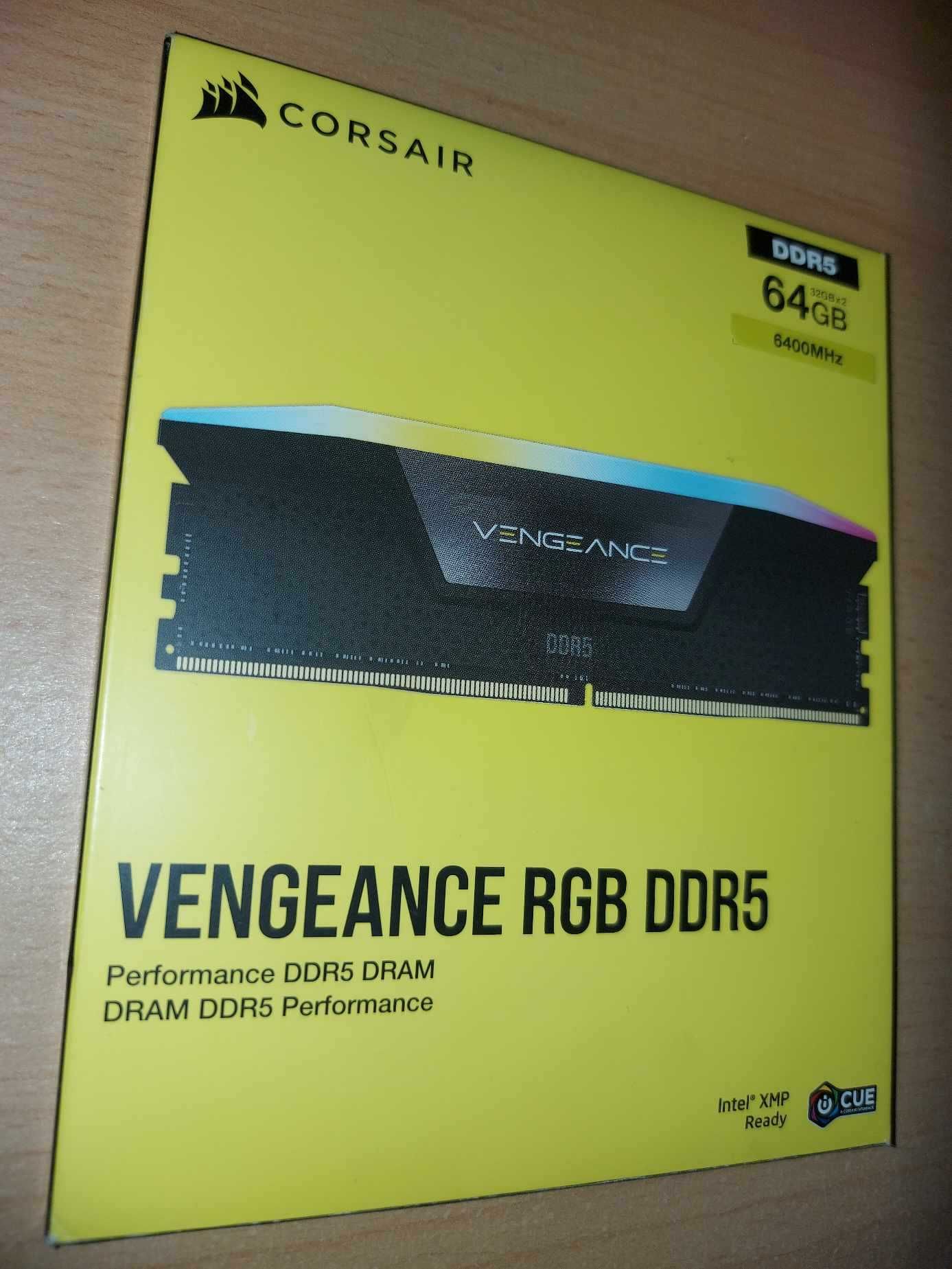 ПРОДАВАМ: Corsair Vengeance RGB 64GB (2x32GB) DDR5 6400MHz CL32