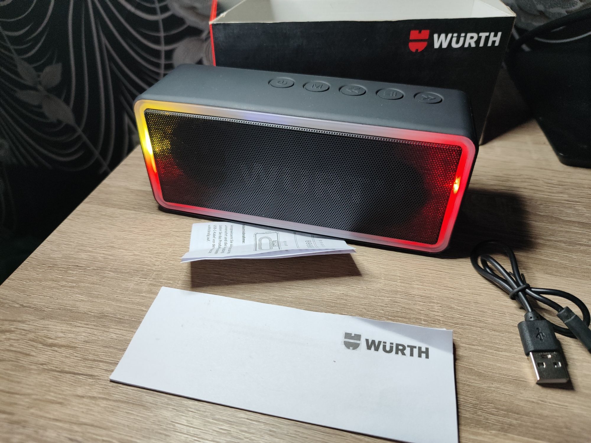 ПРОМО ! Wurth Bluetooth RGB безжична колонка !