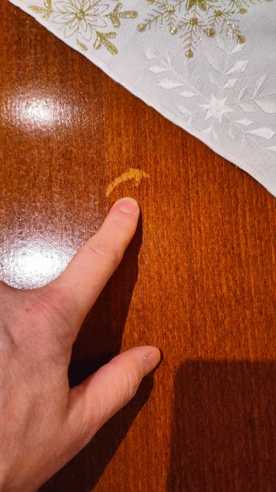 Разтегателна трапезна маса, масив + 6 броя трапезни столове Еко кожа