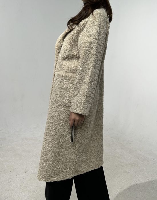 Шубка тедди бежевая. Б/у