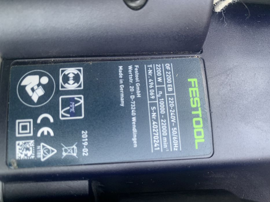 Festool OF 2200 EB/220-240V/2200W/оберфреза в куфар