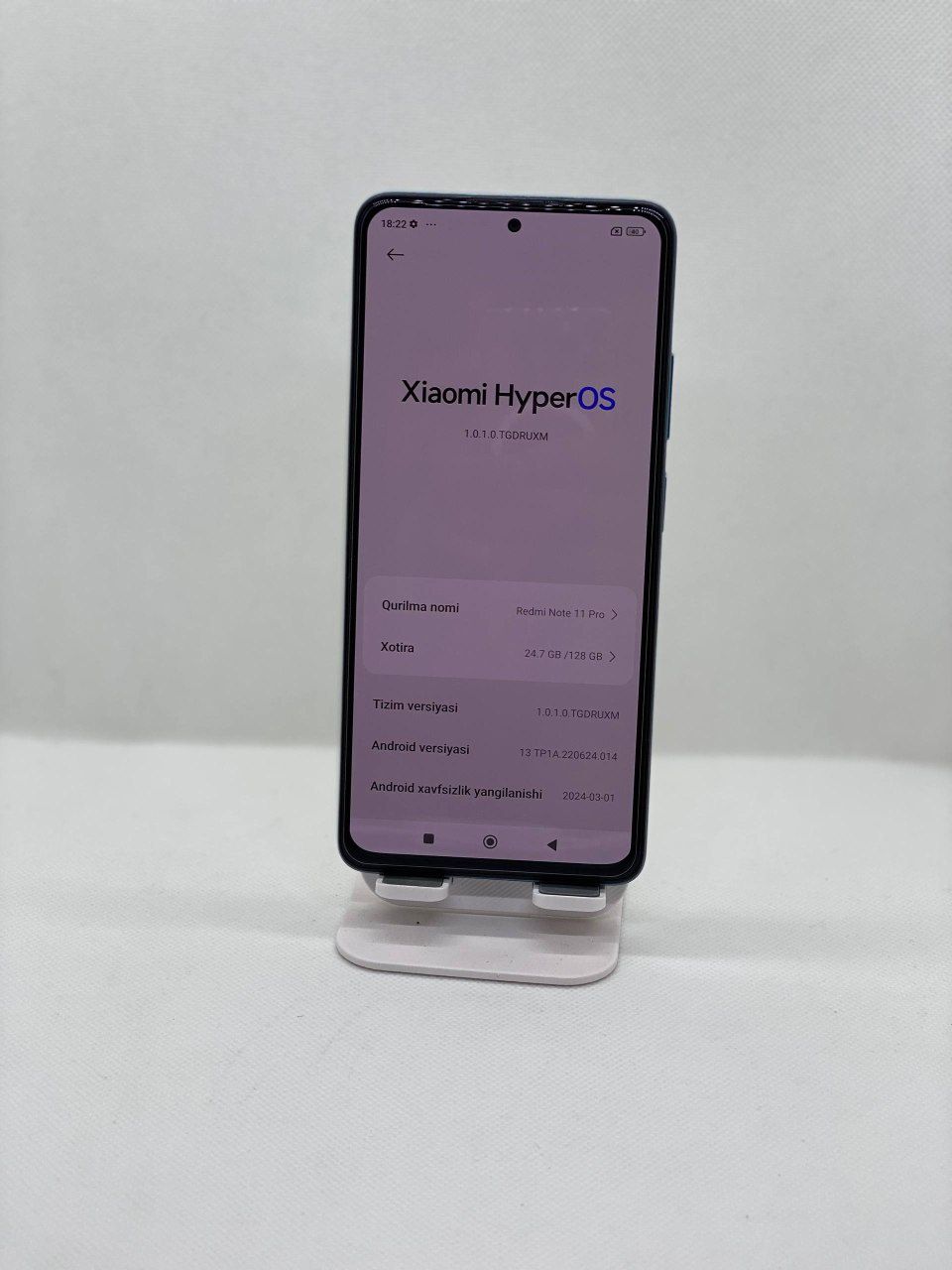 Redmi not 11 pro sotiladi 128 GB
Holati ideal 
Hotira 128 GB
Ram 8+4 G