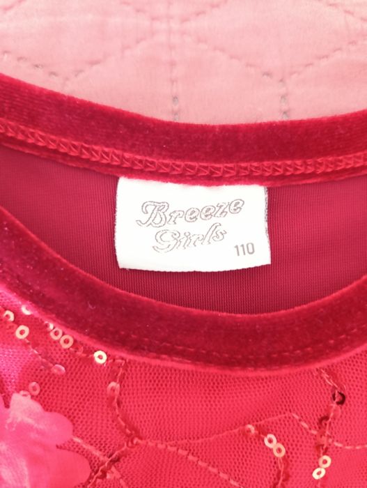 Черена детска рокля 110см