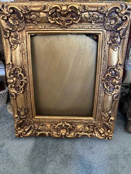 Deosebita rama stil baroc-structura lemn-foita aur-Belgia