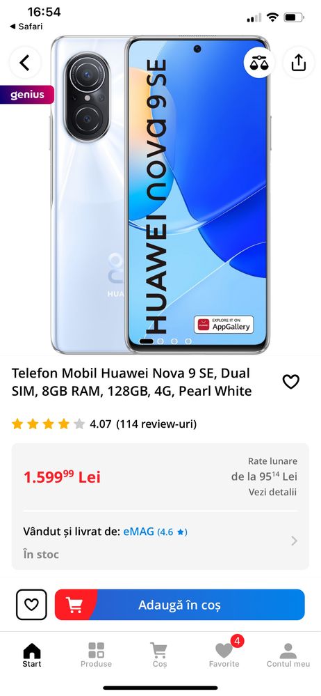 Telefon huawei 10/10