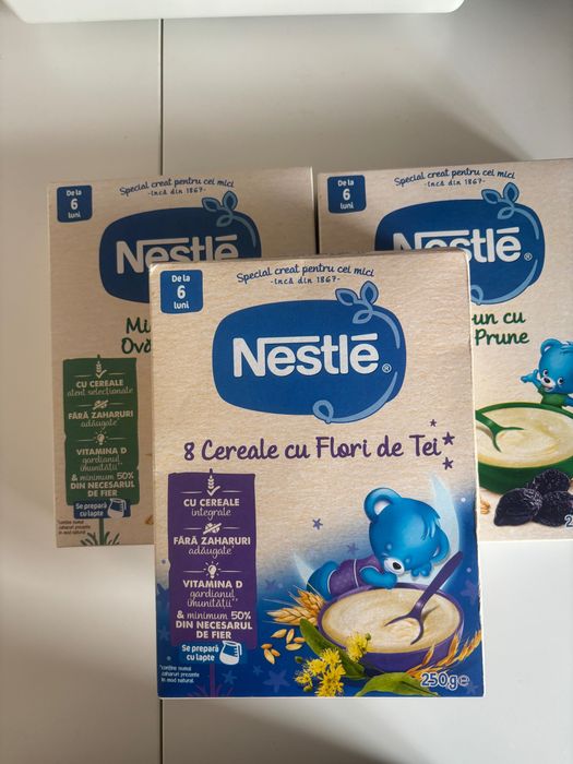 Nestlé cereale 3 cutii de la 6 luni