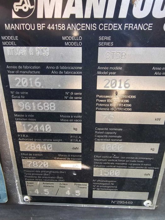 MANITOU de vanzare