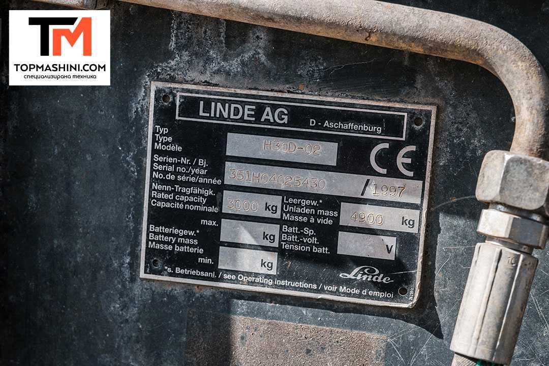 Мотокар Linde H30D-02