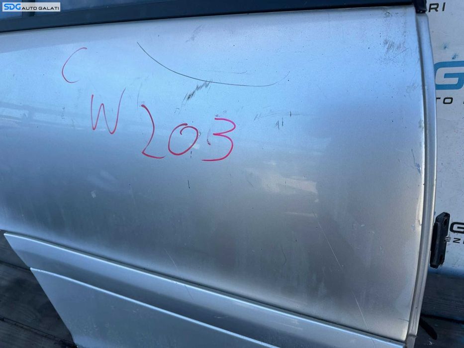Usa Usi Portiera Portiere Dreapta Spate cu Inceput de Rugina Mercedes Clasa C Class W203 Berlina Sedan 2001 - 2007 [X3397]