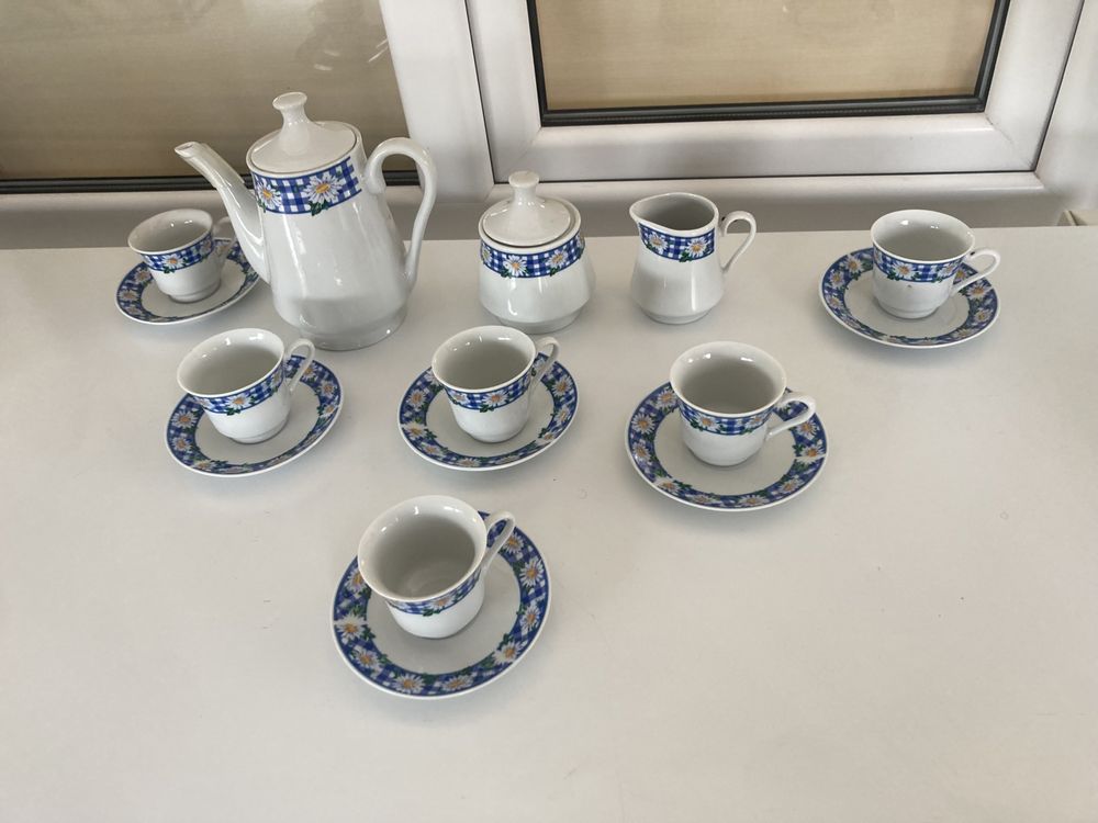 Set cesti de cafea din portelan 15 bucati