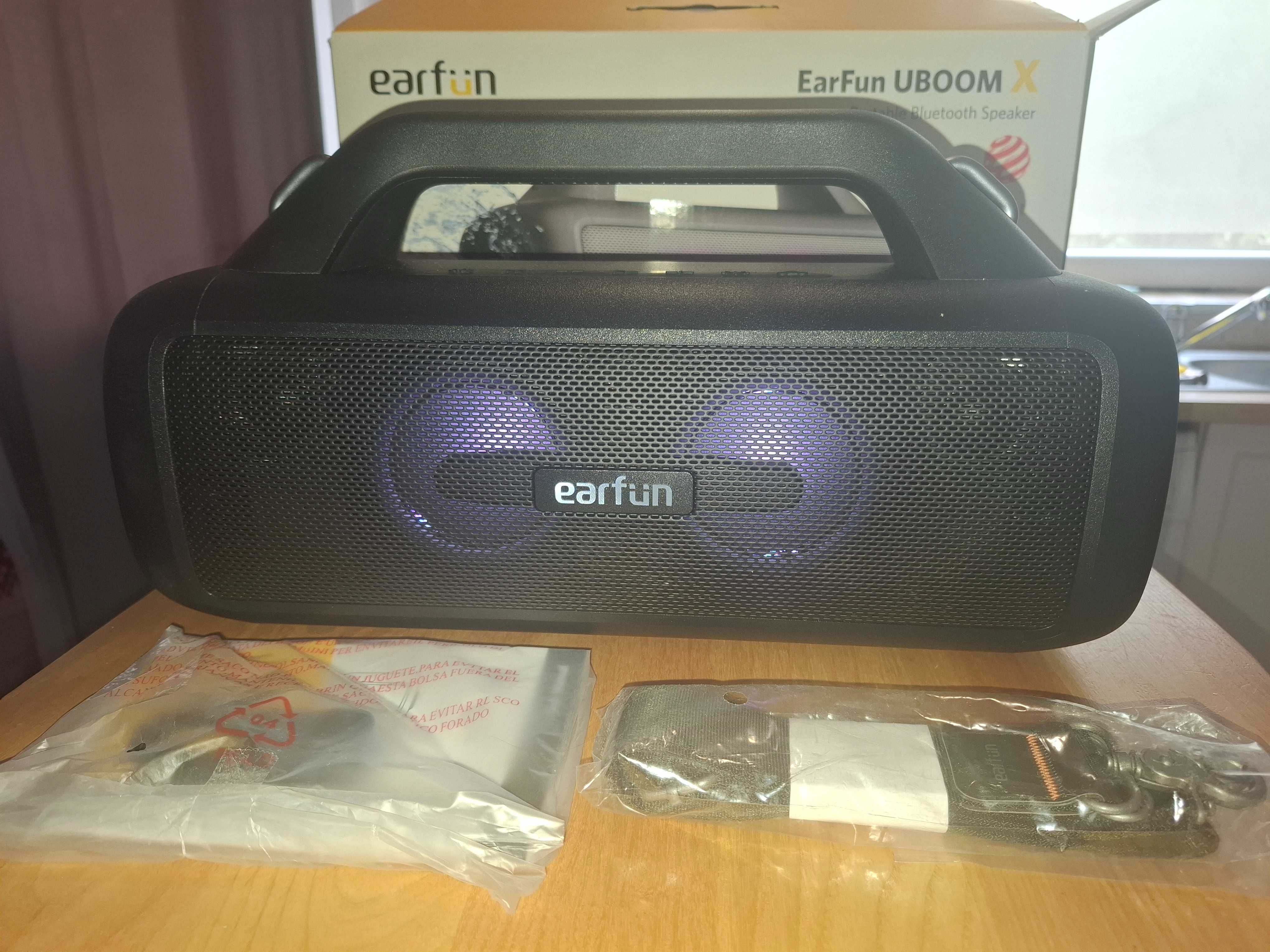 Boxa portabila Bluetooth Earfun UBOOM X 80 W Rezistenta la apa IPX7