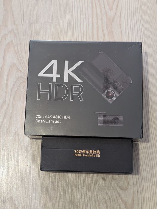 Видеорегистратор 70mai 4k A810 HDR Dash Cam Set - чисто нов
