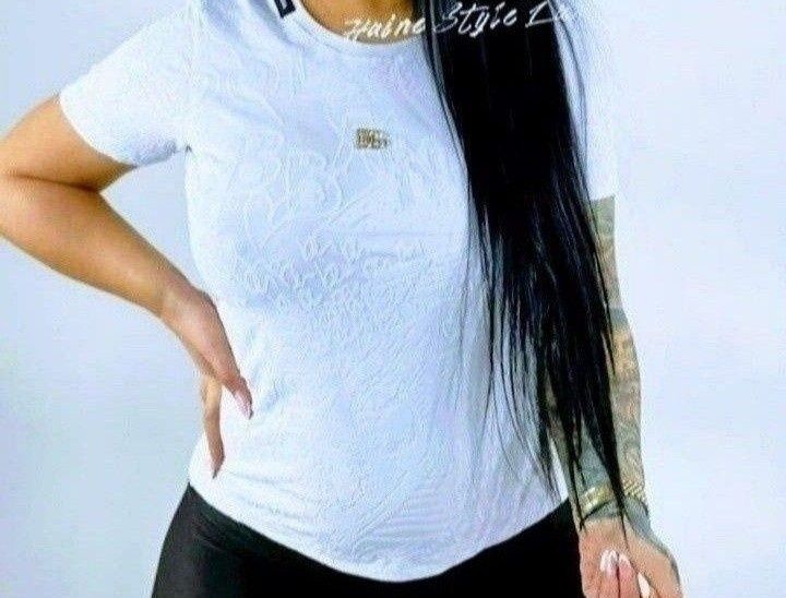 Tricouri damă new collection, insertii catifea, diverse mărimi, cod Qr