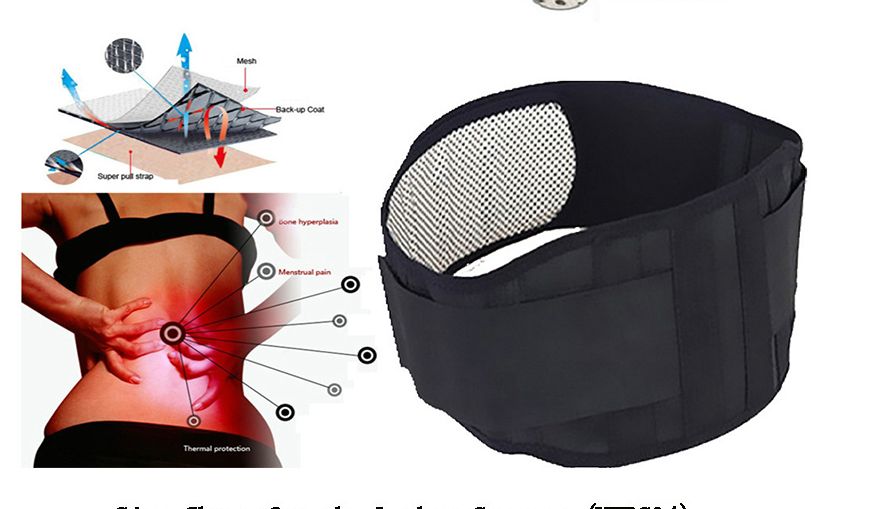 Centura lombara cu turmalina si magneti unisex