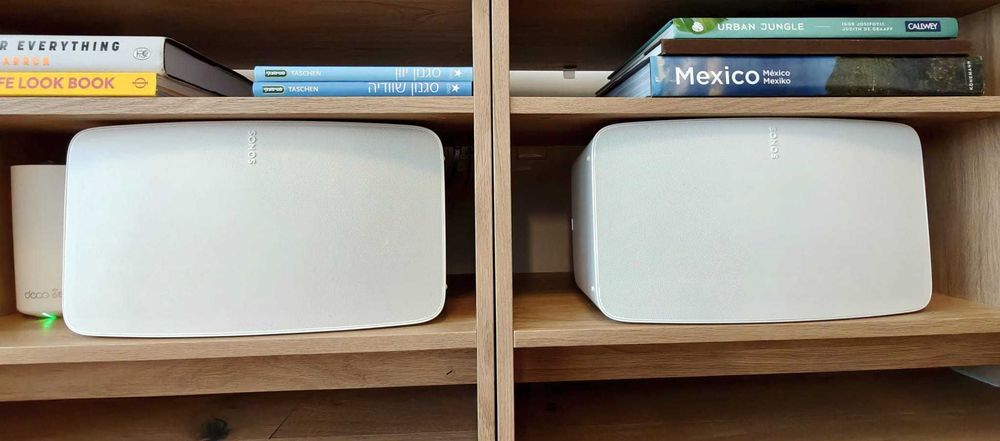 2x Sonos Five (Бял) – Като нови, в оригинална опаковка