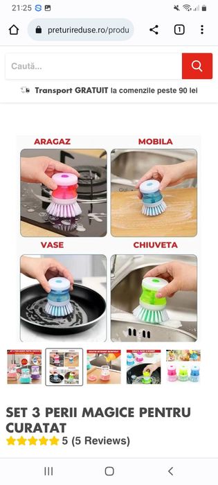 Set 3 perii magice pentru curățat