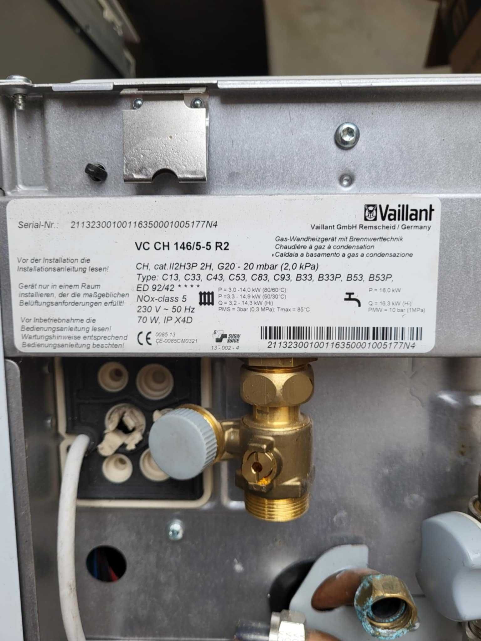 Centrala termica Vaillant cu boiler 120 L