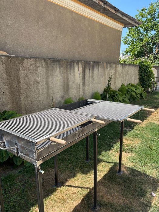 Gratar profesional cu grilaj inox alimentar