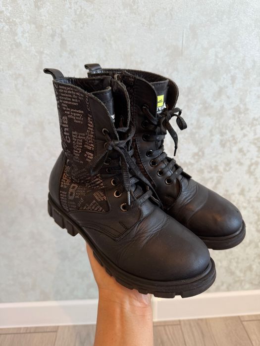 Детские зимние сапоги из натуральной кожи