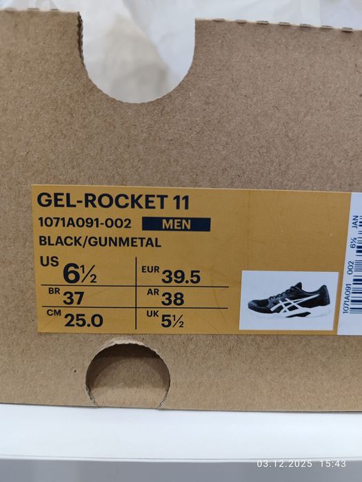 asics  номер 39.5