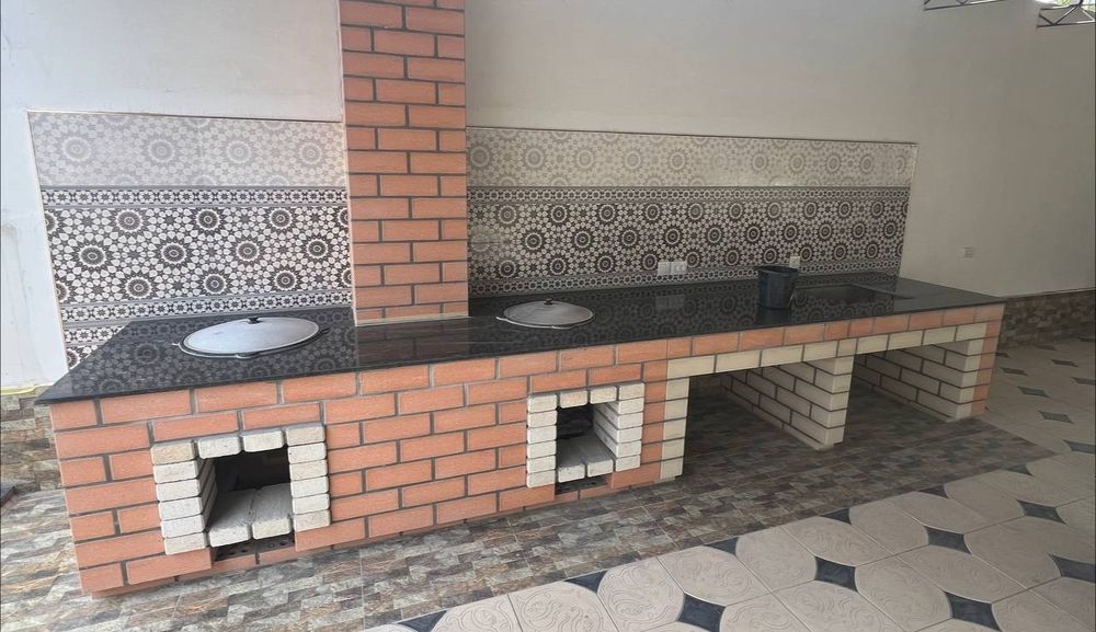 летняя кухня камин очаг