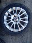 Set jante aliaj Fiat Grande Punto cu cauciucuri M+S 195/55R16.
