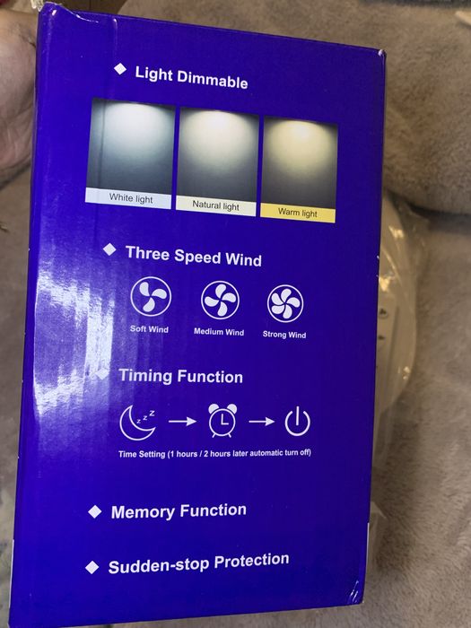 Mini ventilator de tavan cu lumini