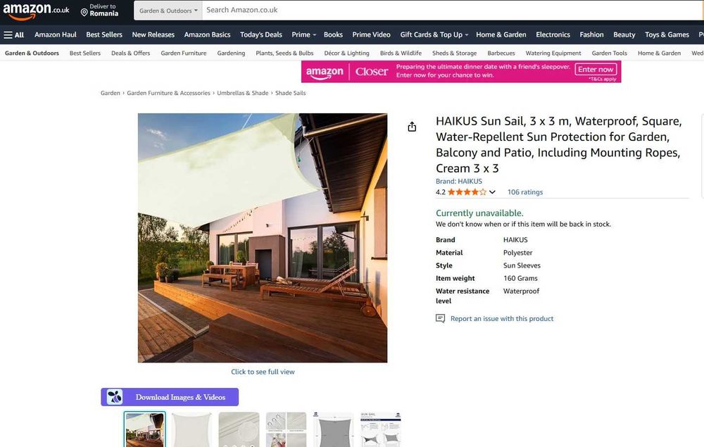 Vand  engros paleti mix Amazon la 9% din RRP - 1,73 euro per piesa !