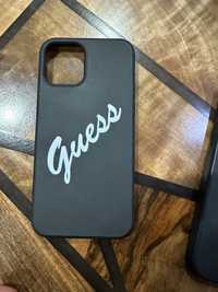 Оригинален кейс Guess и стъклени протектори за iPhone 12