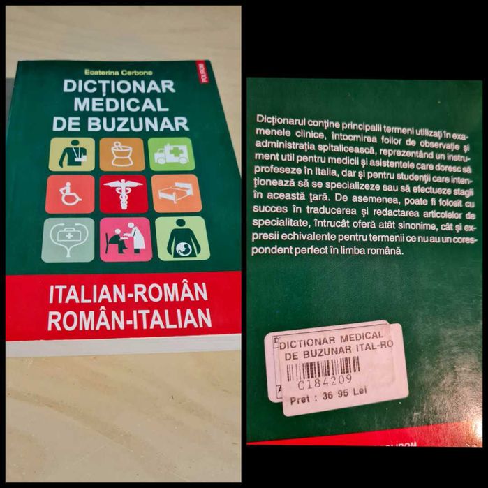 Dictionar medical de buzunar italian-roman/roman-italian