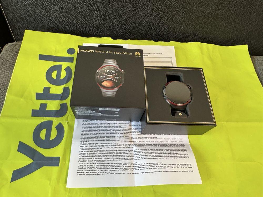 КАТО НОВ 48mm Huawei watch 4 PRO SPACE EDITION Yettel Гаранция 2027