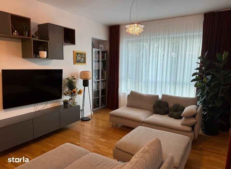 Apartament 3 camere, 95 mp, mobilat/utilat | Domenii – Herăstrău