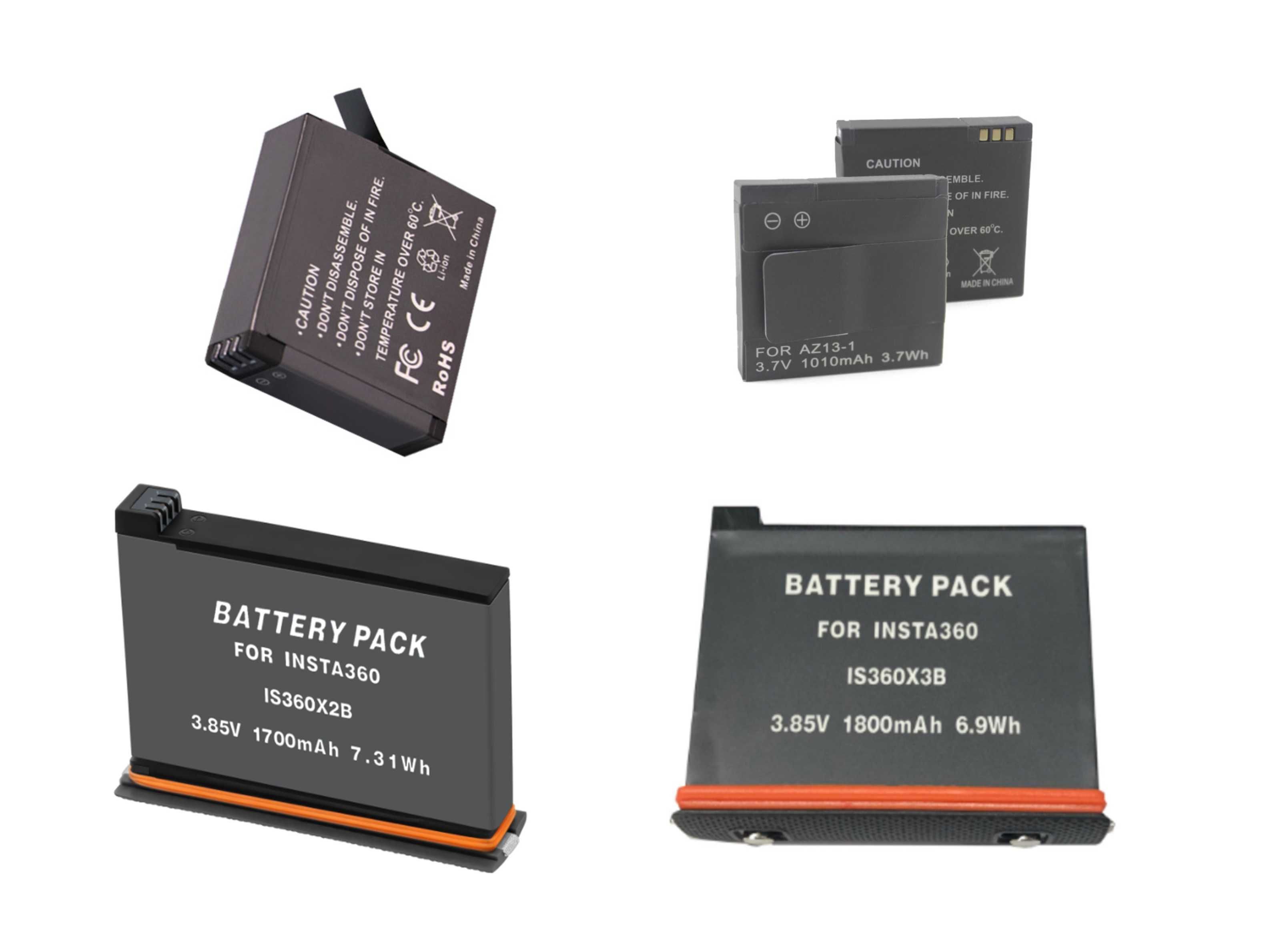 Baterie GoPro Hero 3 3+,4,5 6 7,8,9 10 11 12 insta360 X3 X2 X1 Xiaomi