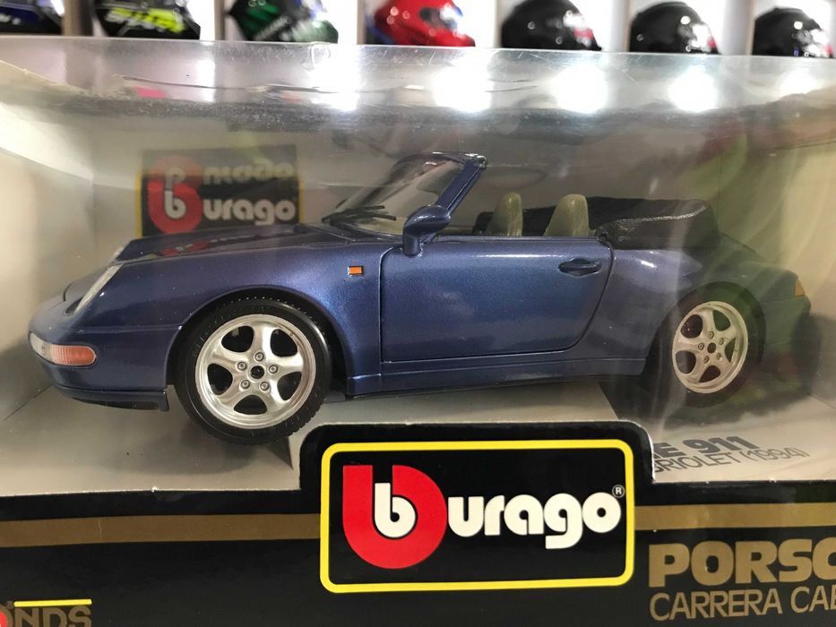 Нова метална колекционерска количка PORSCHE 911 CABRIO  1995. 1:18