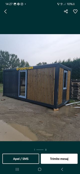 Container Birou Vitrina Magazin Depozitare Fast-food Terasa