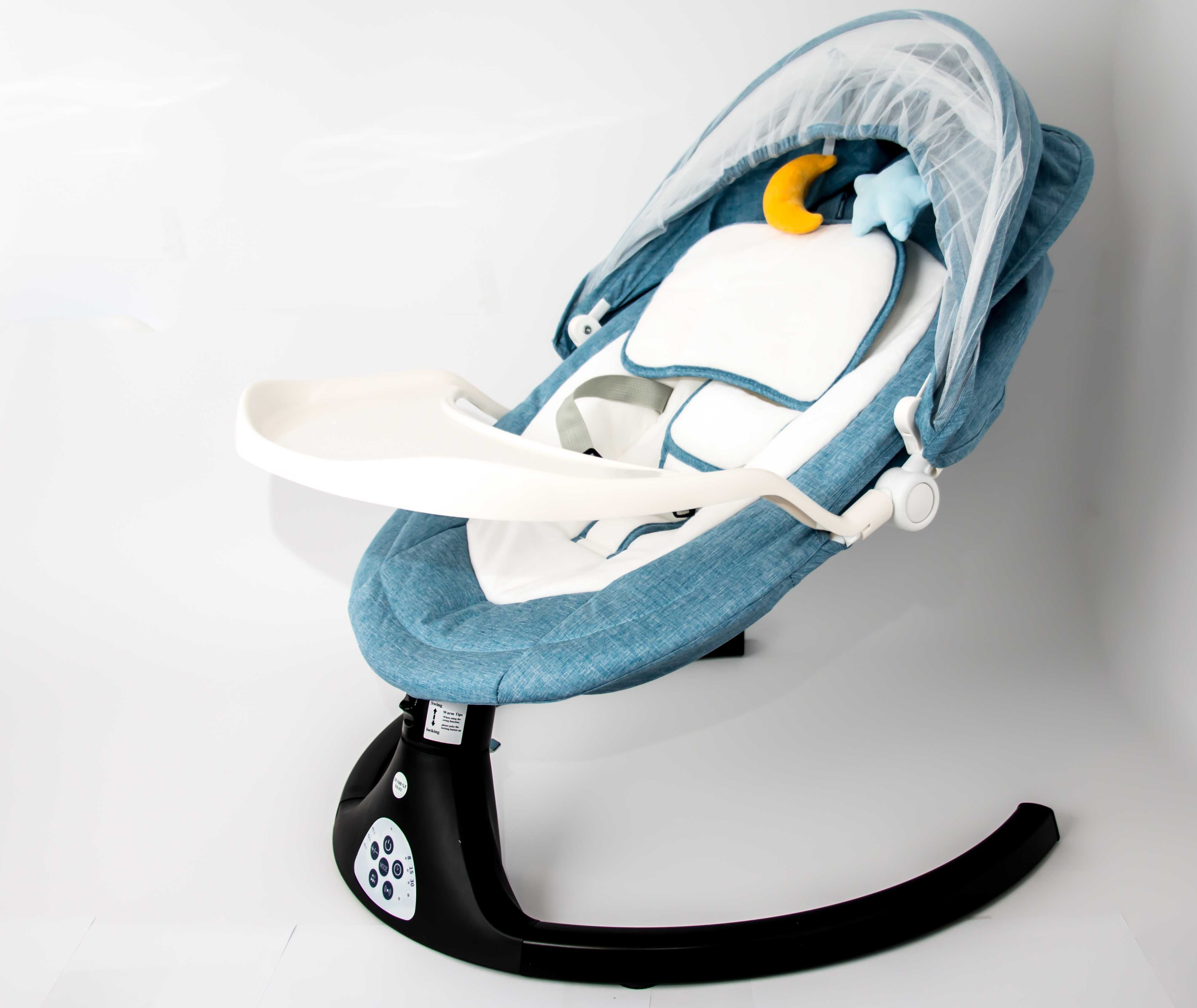 Balansoar electric pentru bebeluși confortabil pentru micuțul tău