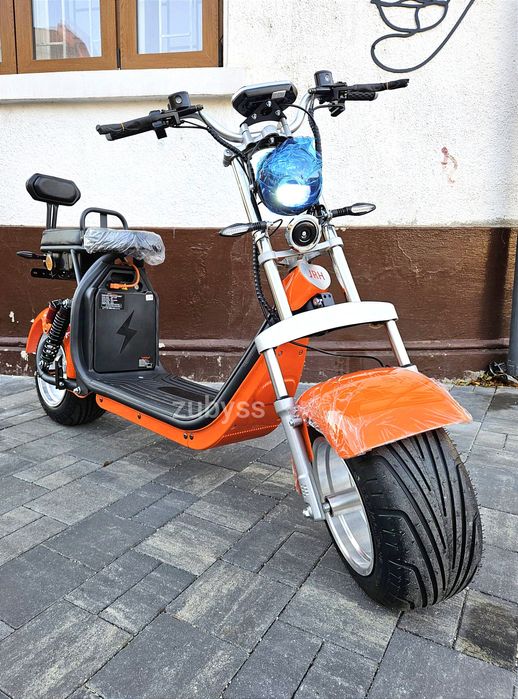 Scuter Electric Fara Permis Harley 20Ah Full 45 kmh Model nou 2024