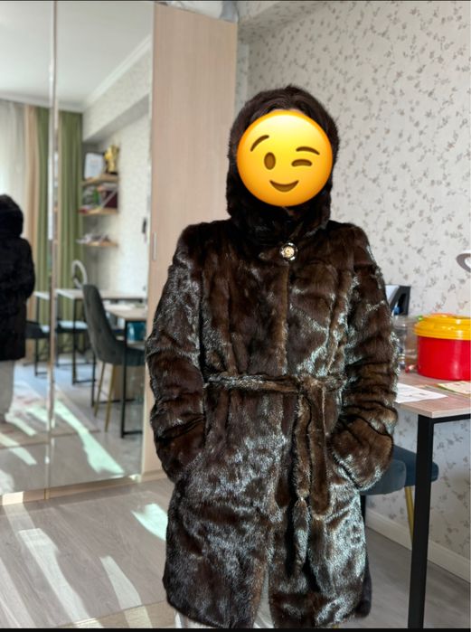 Норковая шуба в хорошем состоянии