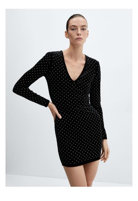 Новое чёрное вечернее женское платье Mango XS