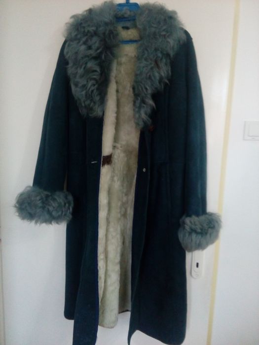 Дамско яке,шуба,телешка напа, луксозна българска колекция