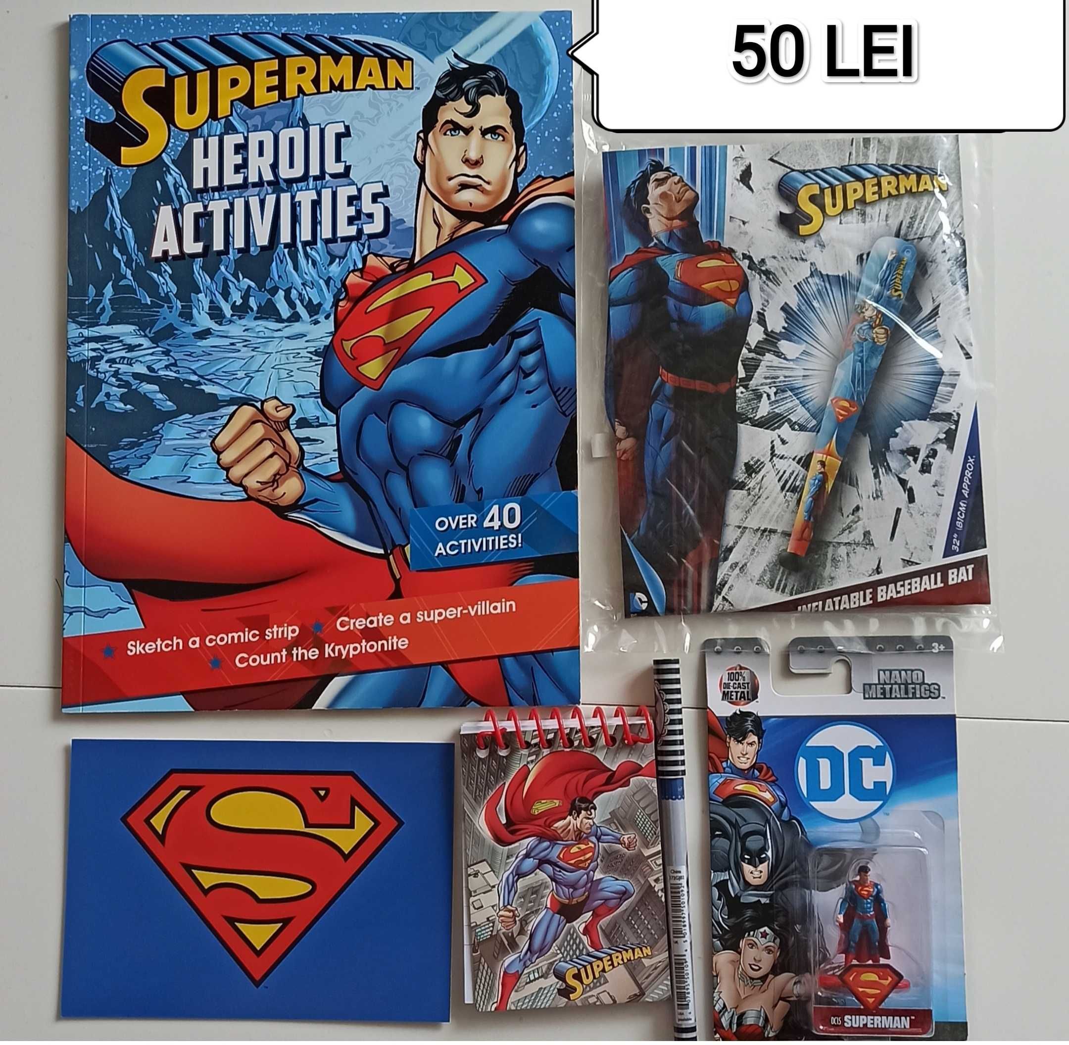 Set SANTORO, Batman, Superman, cadouri noi pt fete și băieți