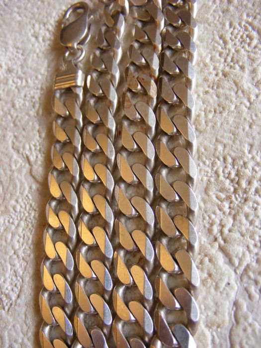 Масивен Сребърен Синджир Панцер